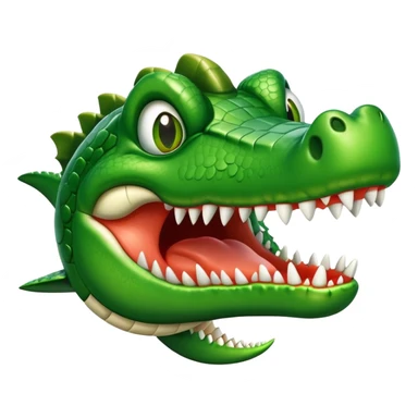 airplane with a crocodile head instead of the nose sticker