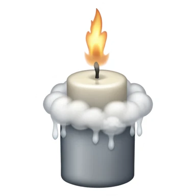 Candel without flame 🔥 only smoke sticker