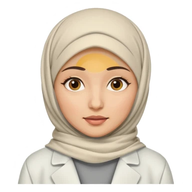 hijab woman doctor sticker