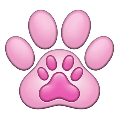 puppy paw print with a border sticker