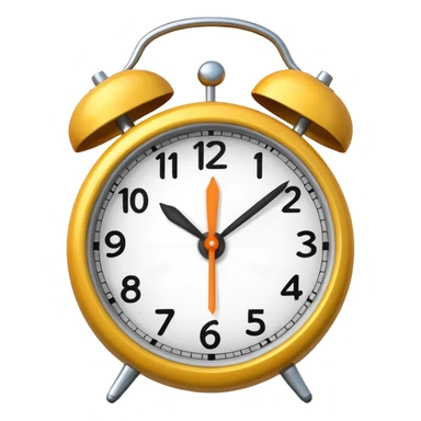 alarm clock set to 11 AM sticker