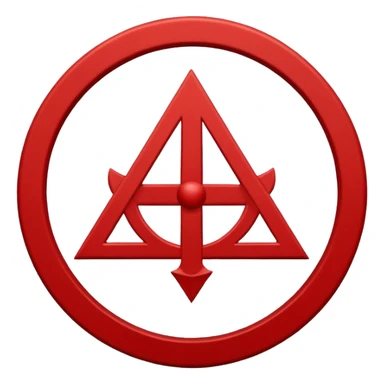 Create a circular casting sigil based off of the wizard101 balance school using base color off white/sand and trim color red. A scale is the main focus here  sticker