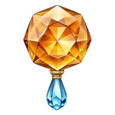 Topaz Crystal rattle sticker