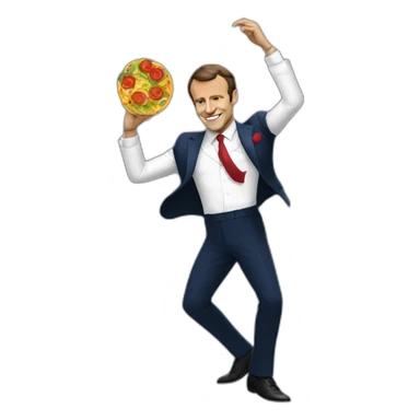 Emmanuel Macron dancing salsa sticker