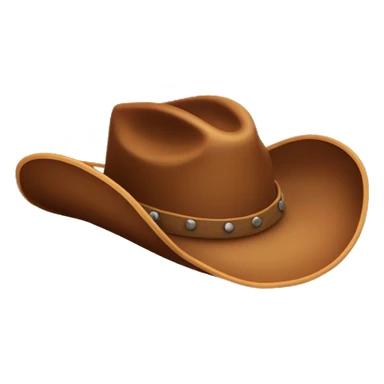 brown cowboy hat  sticker