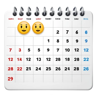 April 2025 calendar sticker