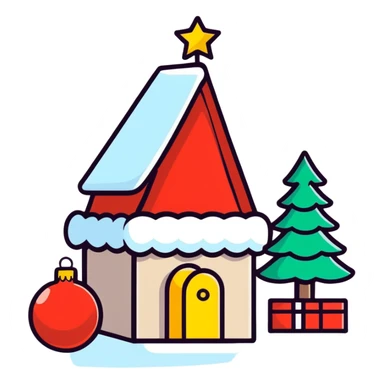 Pink Christmas  sticker