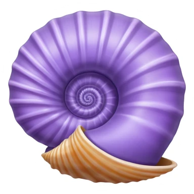 Pastel Purple sea shell sticker