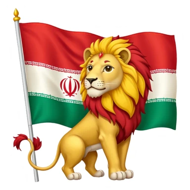 پرچم شیر خورشید ایران sticker