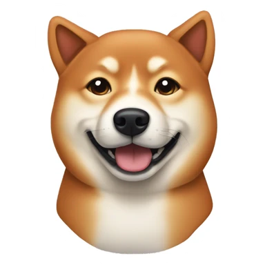 Red sesame shiba sticker