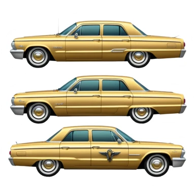 1964 impala low rider four door Anubis style  sticker