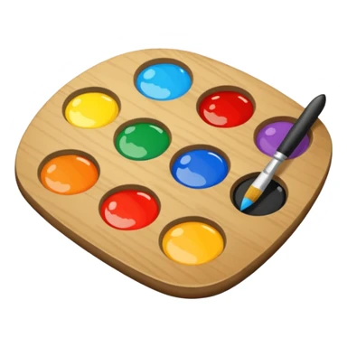 artist's palette sticker