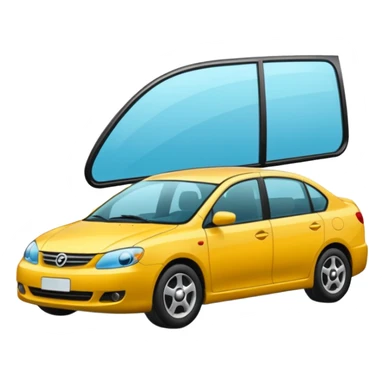 car side door glass  sticker