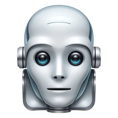 a.i robot like ghost sticker