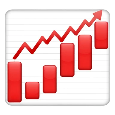 Chart going down sticker