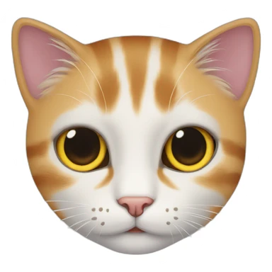 Cat with three colours  sticker