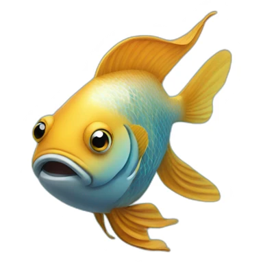 Fish swimming  sticker