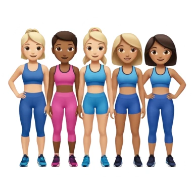 friends going to the gym sticker