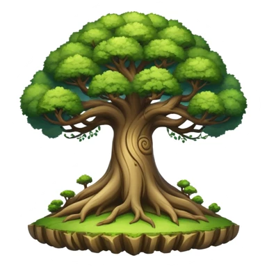 yggdrasil tree- upper world-lower world sticker