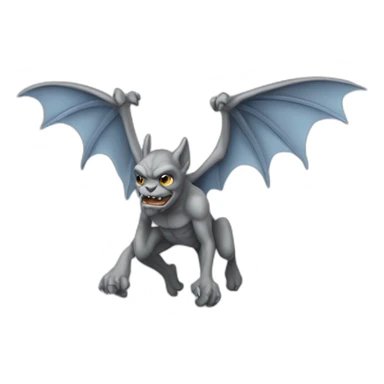 flying gargoyle looking right sticker