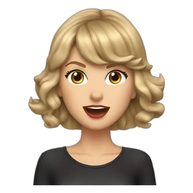 Taylor Swift singing sticker