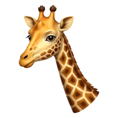 Spotless giraffe sticker
