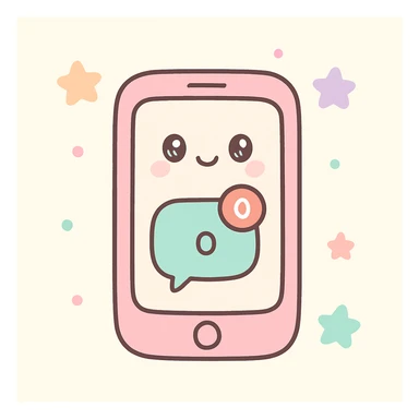 "no notifications", beige, no text sticker