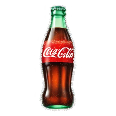 Coca Cola bottle with sparkles sticker