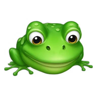 Donald trump as a frog sticker