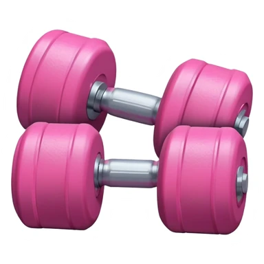 light pink dumbbell  sticker