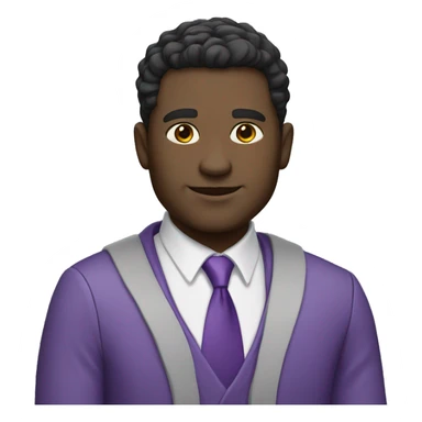 high school principal, male, white skin, dark hair, purple shi sticker