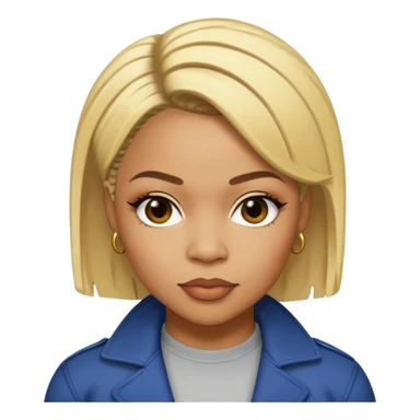 Tionne T-Boz Watkins with short blonde hair sticker