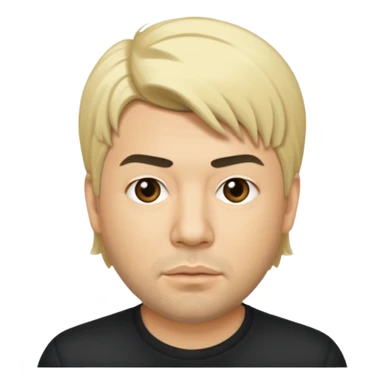 Chino Moreno with blonde hair sticker