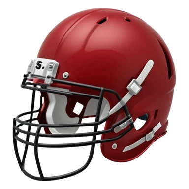college football player helmets dark red  sticker