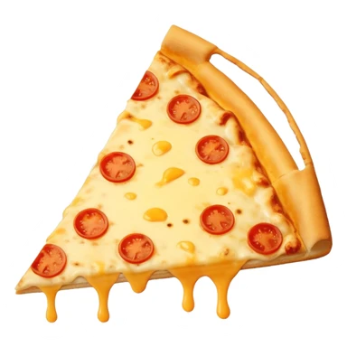 Slice of plain cheese pizza sticker