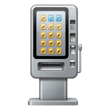 vending ticket machine sticker