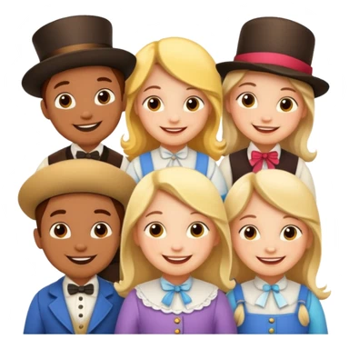 little to peep Nursery Rhyme Characters sticker