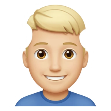 men with short blond hair smiling  sticker