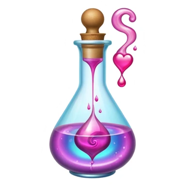 love potion with melted wax sticker