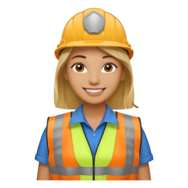 women, Waste Management, safety vest, trash picker sticker