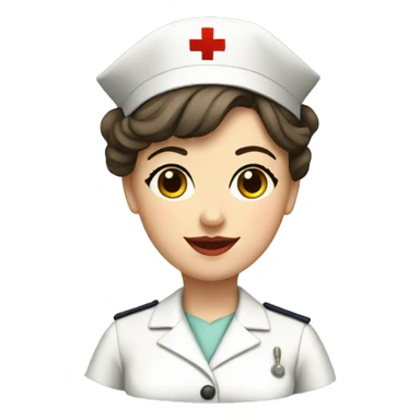 1920 nurse whit an uniform sticker