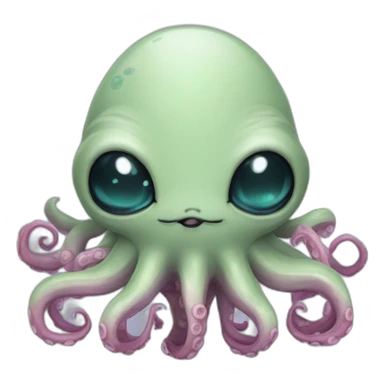 alien cat octopus sticker