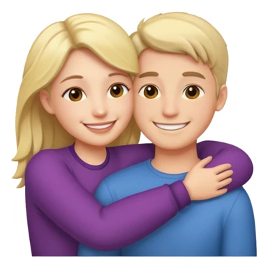 Una persona con otra enamorada sticker