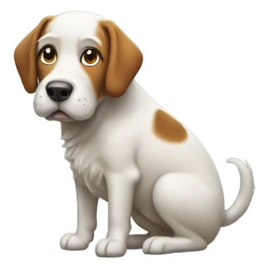 A dog pooping sticker