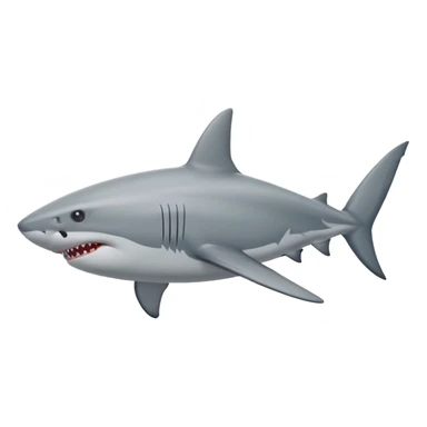 White shark svg sticker