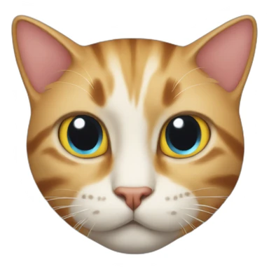 Cat head reality sticker