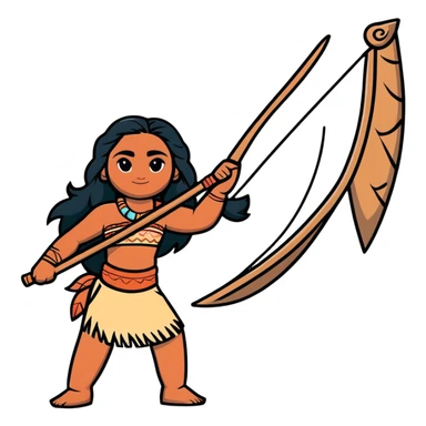Moana from Disney sticker