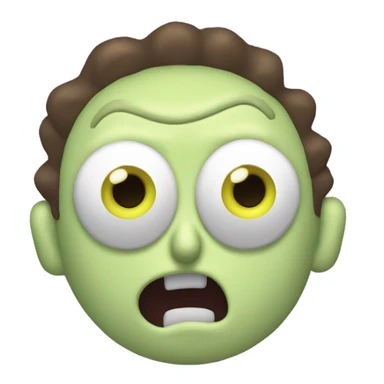 Rick et Morty horrifiés avec les yeux exorbités  sticker