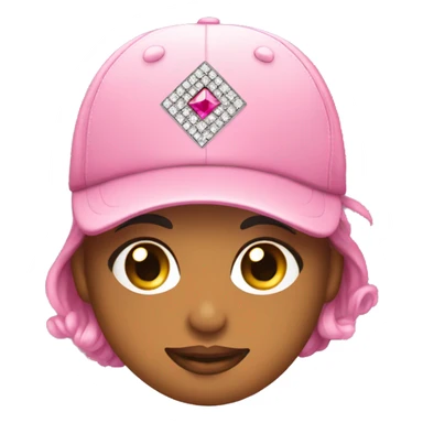 pink hat with rhinestones that says stayonfleek sticker
