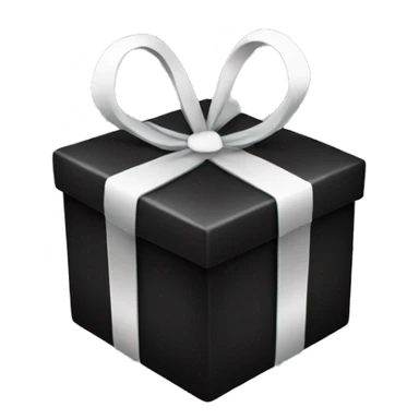 Christmas gifts black color sticker